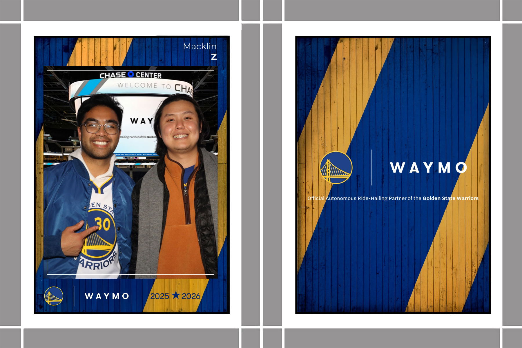 WAYMO TRADING CARDS X GSW