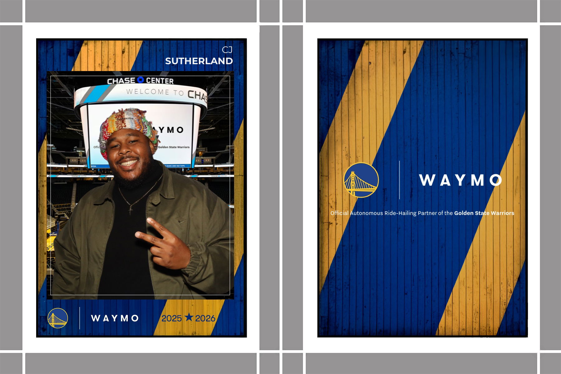 WAYMO TRADING CARDS X GSW
