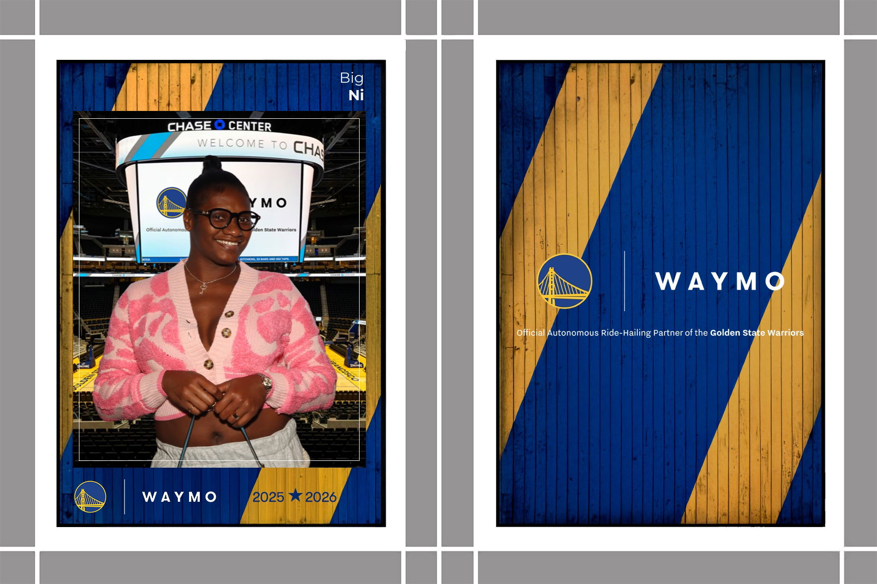 WAYMO TRADING CARDS X GSW