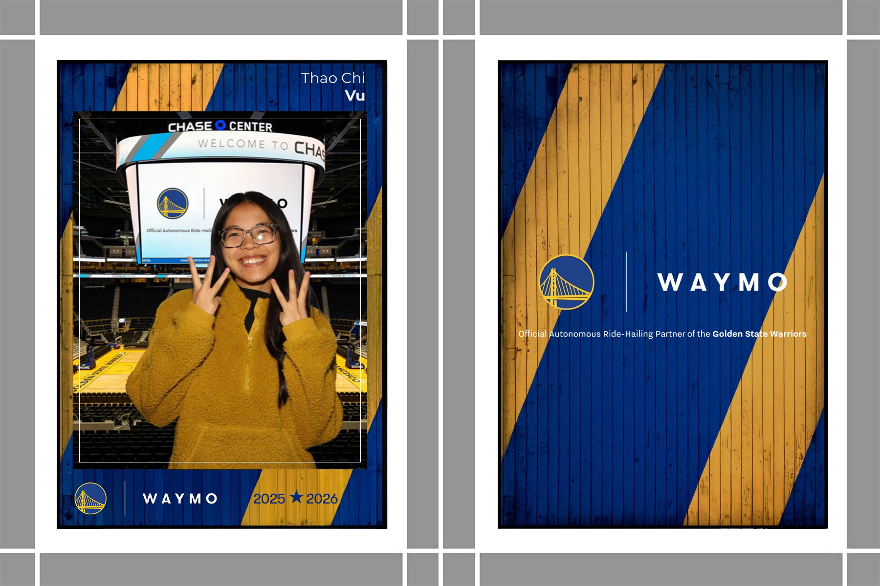 WAYMO TRADING CARDS X GSW