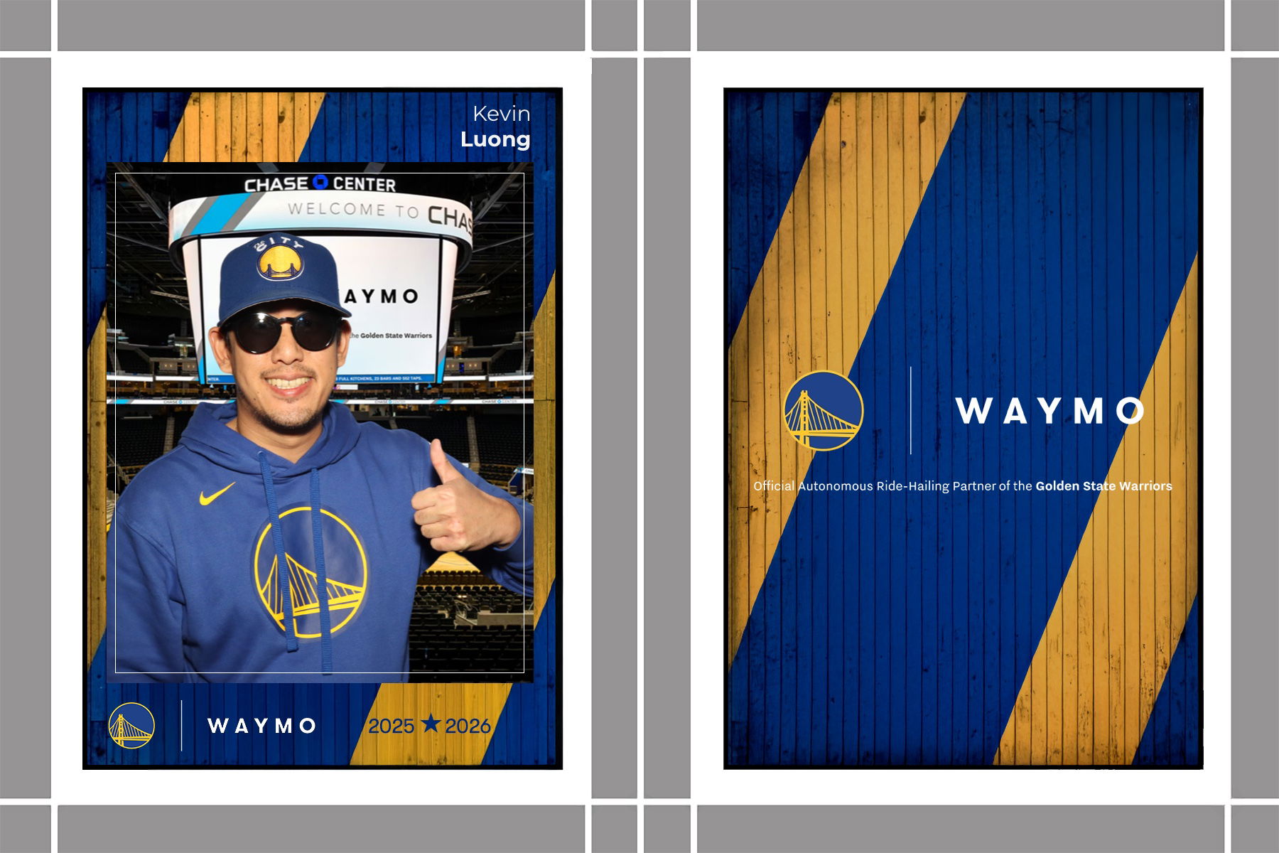 WAYMO TRADING CARDS X GSW