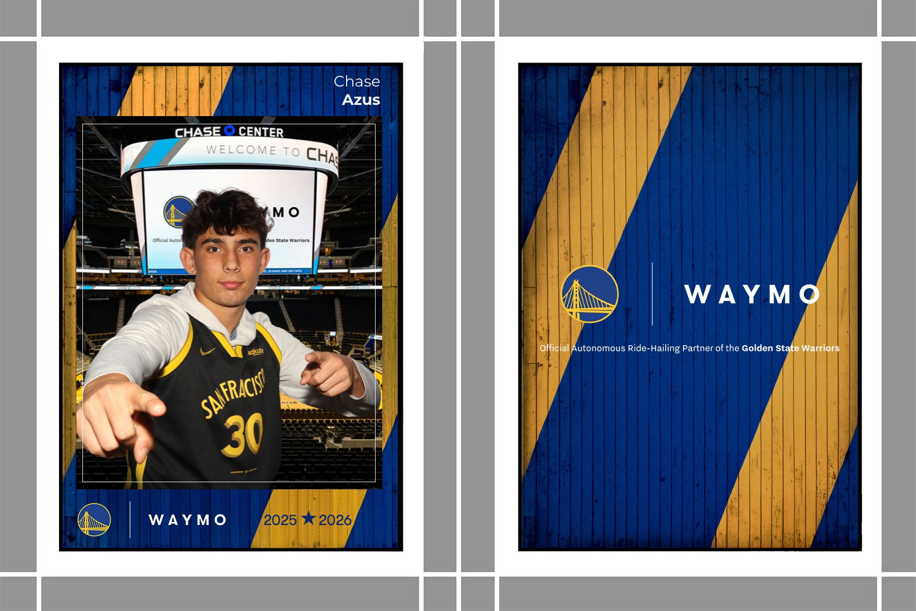 WAYMO TRADING CARDS X GSW