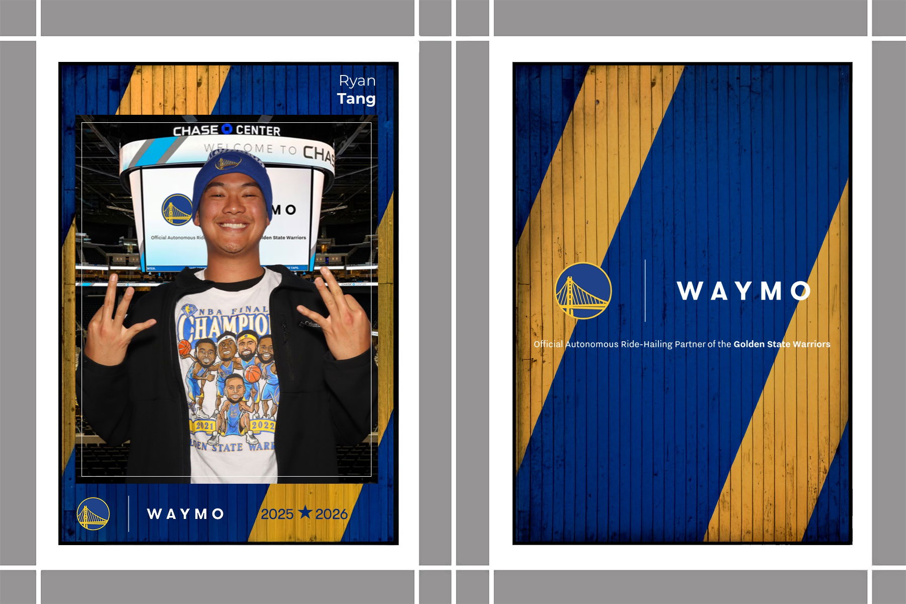 WAYMO TRADING CARDS X GSW