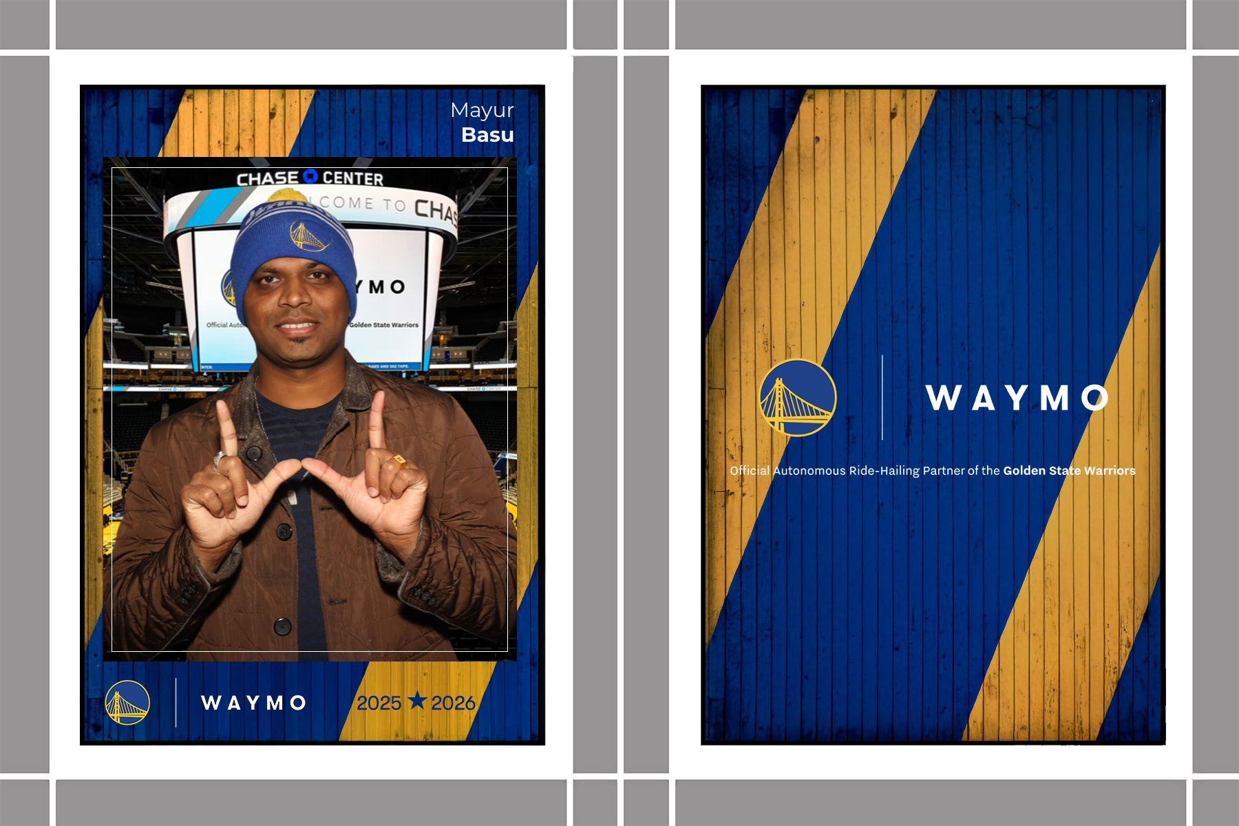 WAYMO TRADING CARDS X GSW